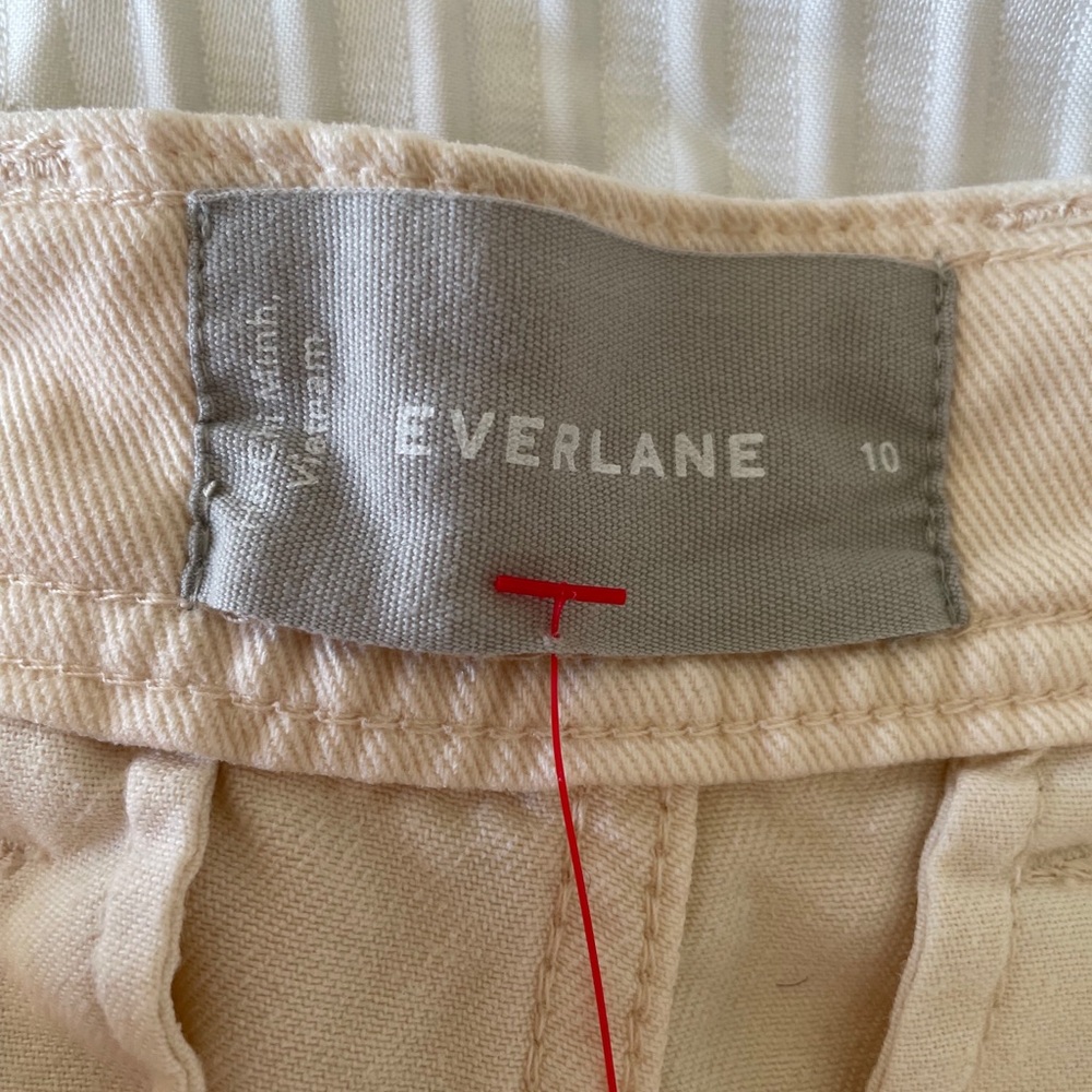 Everlane womens  Relaxed Chino High Waisted Tapered Pants 100% Tencel - Picture 5 of 11